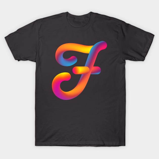 Curly F T-Shirt by MplusC